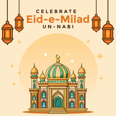 Milad un nabi islamic festival post design