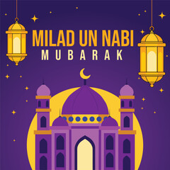 Milad un nabi islamic festival post design