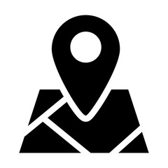 simple map pin. map marker pointer icon