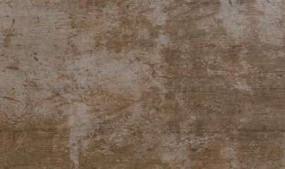 Obraz premium Textured close-up of a weathered, rustic surface. Earthy browns, grays, and beige tones show distressed wood grain or aged concrete with natural wear and organic patterns