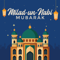 Milad un nabi islamic festival post design