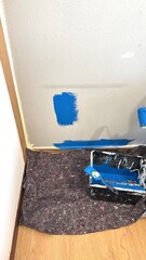 Painting walls with a brush
