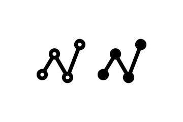 Analytics Graph Chart Icon Vector