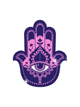 glitter effect animation of tattoo in traditional style of a hamza