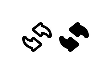 Refresh Reload Sync Arrows Icon Vector