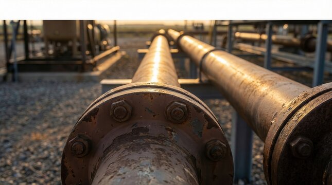 Parallel Steel Pipelines With Shallow Depth of Field