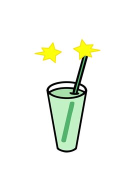 spinning stars animation of a classic brazilian caipirnha cocktail