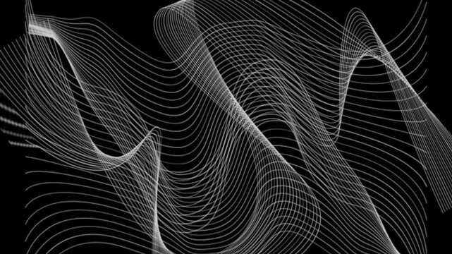 Wavy lines overlay on a dark background creating an abstract illustration from a close-up viewpoint