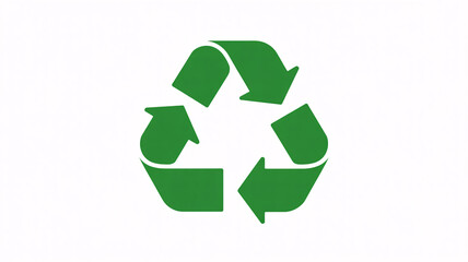 Obraz premium Green recycling symbol for eco-friendly practices and sustainability