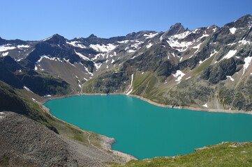 Speicher Finstertal Reservoir in Sellrain Valley Austria
