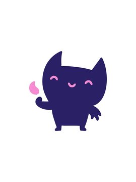 starburst effect animation of little devil