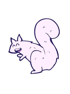 shaking motion animation of squirrel cartoon