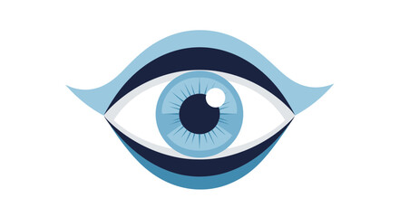 Obraz premium Abstract Eye Icon Design Representing Vision, Perception, And Optical Illustration