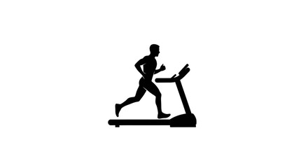 Fototapeta premium Person Running on Treadmill for Fitness and Exercise