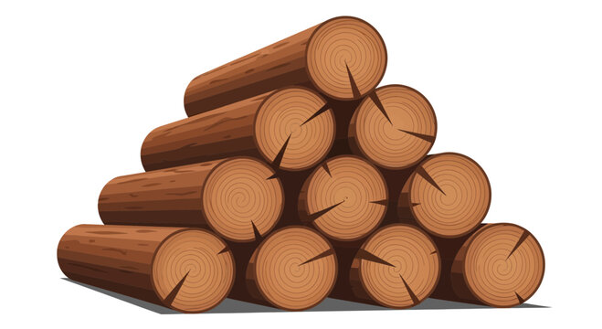pile of logs, stacked firewood, timber, wood