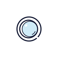 Abstract Geometric Design With Circular Elements for Modern Artistic Digital Concepts