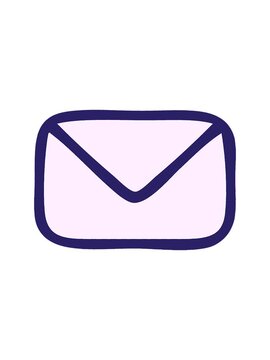 splitting motion animation of comic book style paper envelope