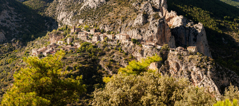 Panoramica de la Abella de la Conca, Pallars Lluss&agrave;. Lleida
