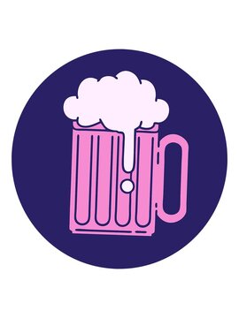 jiggle and pause animation of drawing of a beer tankard