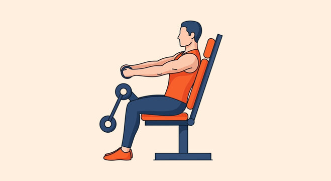 Athlete Engaging Leg Exercise Equipment To Enhance Physical Strength and Endurance