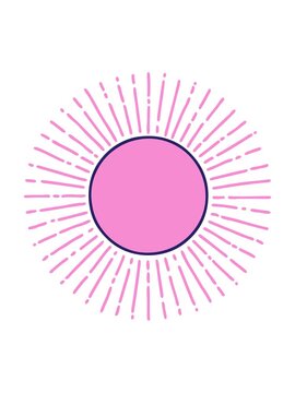 pixelize effect animation of sun simple graphic