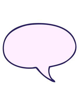 jiggle motion animation of cartoon doodle speech bubble