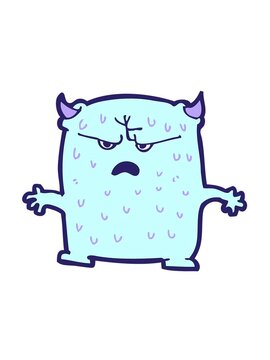 jiggle motion animation of cartoon little alien