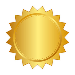 gold medal badge