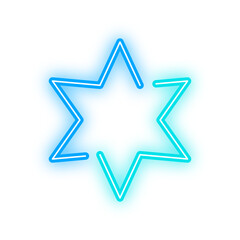 two tone neon star