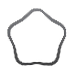 Fototapeta premium silver wavy frame