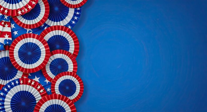 Celebrate labor day with patriotic decorations and american spirit
