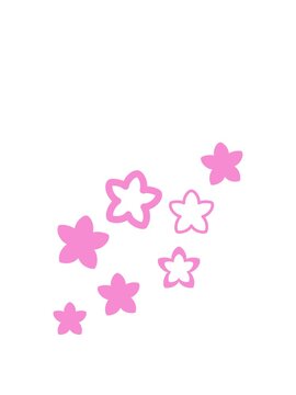 rise and float animation of multiple flowers form a japnese floral pattern design