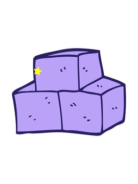 twinkling stars effect animation of cartoon doodle breeze blocks