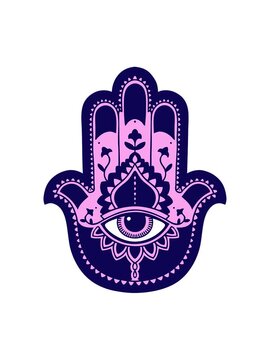 neon light effect animation of tattoo in traditional style of a hamza