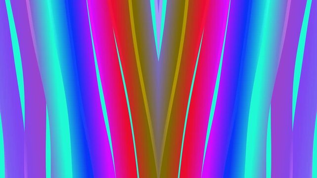 Abstract Neon Wave Background Loop - Vivid Color Gradient Motion