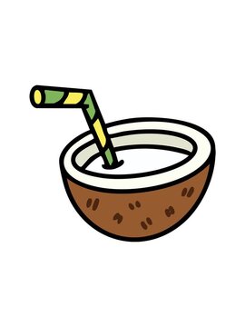 popping motion animation of brazilian cocoloco brazilian cocktail