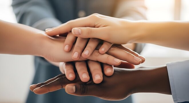 Hands Together - A Symbol of Unity and Collaboration.