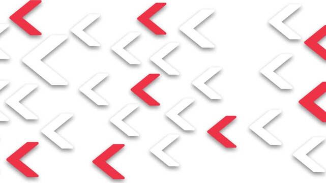 3d chevron arrows soft shadows modern geometric pattern background animation