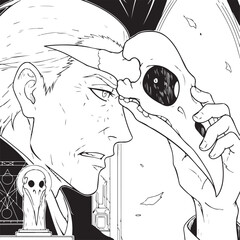 Angry Thunder Mage With Staff