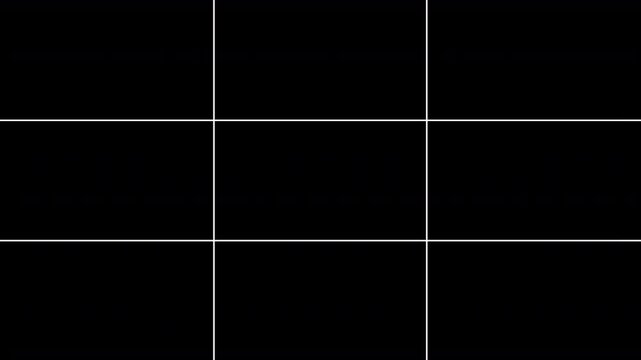 rule of thirds composition grid for cinematography and photography framing denoting points of interest within an image or scene used by filmmakers, photographers and cinematographers to compose shots