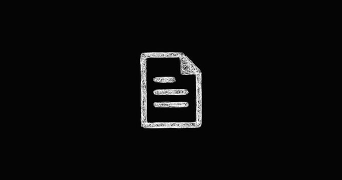 Sketch document icon animation - smooth progressive reveal