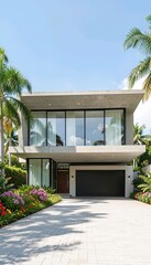 Fototapeta premium luxury home with a swimming pool