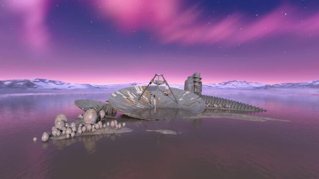パラボラアンテナ　3DCGレンダリング
