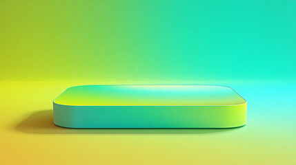 Modern Abstract 2D Graphic Design with Centered Minimalist Vector Art Focal Point on Vibrant Background