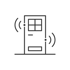 Smart Door Icon - Signal Icon
