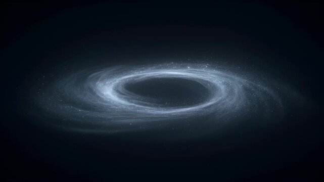 Cosmic whirlpool a swirl of starlight and gas in the dark void