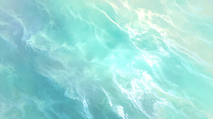 Obraz premium Abstract Turquoise Blue Water Surface Ripples and Light Reflection