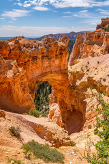 Natural Bridge Rock Arch in Bryce Canyon, Utah, USA