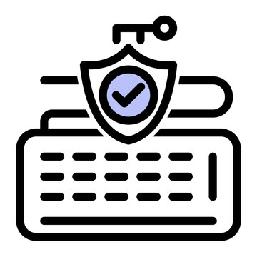 Software designed to detect and block programs that record keystrokes (Outline Color Lineal Style)