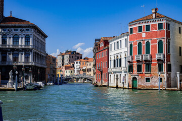 Naklejka premium View of the Grand Canal in Venice (Italy)